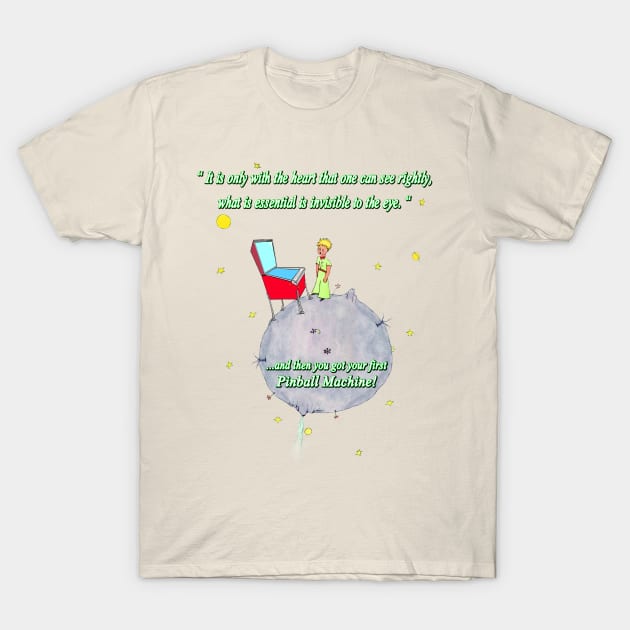 The Little Prince Pinball 2 T-Shirt by Uwantmytees